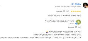 המלצה של ממליץ מקומי בגוגל על טיפול במצבי לחץ, עומס וסטרס כבר מהמפגש הראשון אצל הלית וייל במודיעין